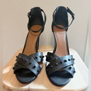 Elegant Black Studded Heels